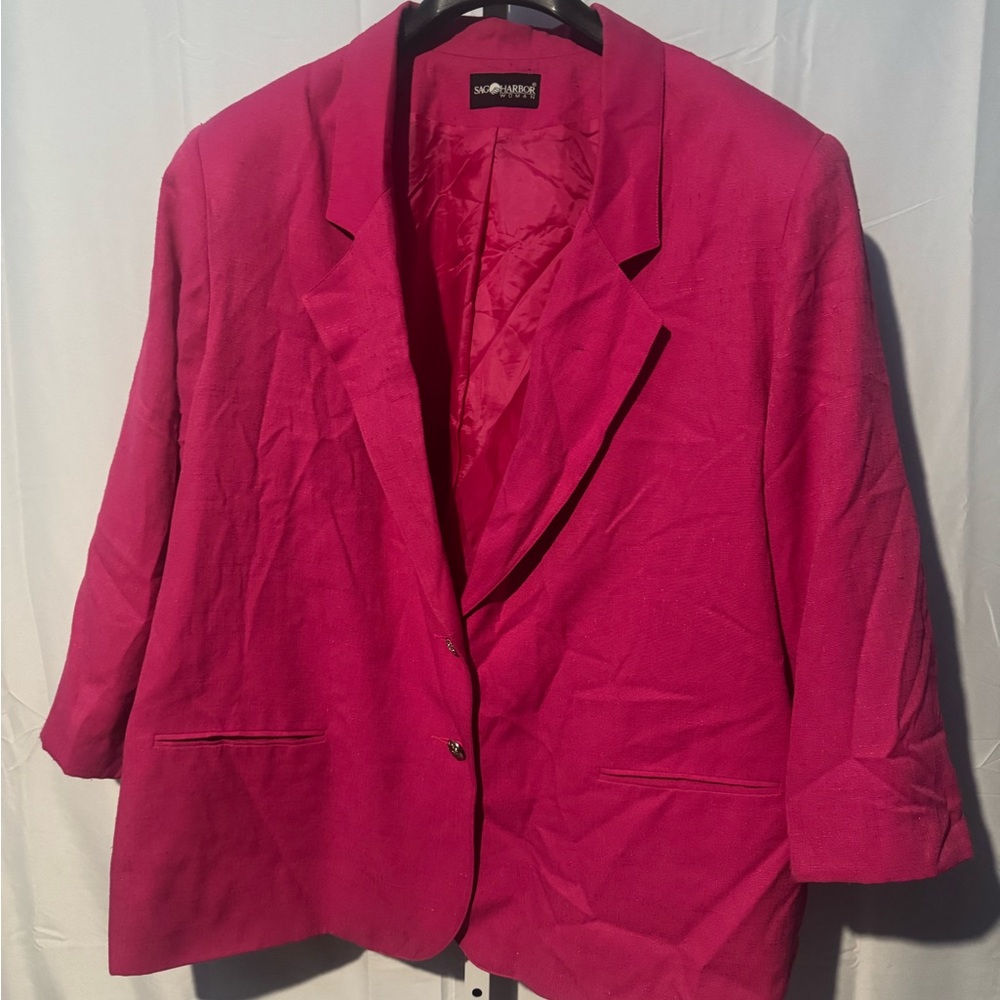 Sag Harbor Fuchsia Blazer Size 34W